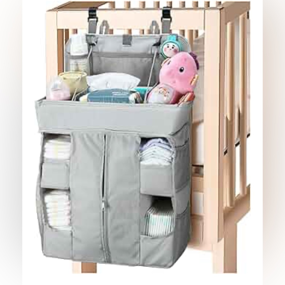 New! Crib caddy changing table playpen organizer